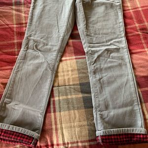 Flannel lined chinos